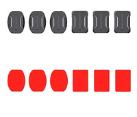 Karting Central 3 x Flat Camera Mount | 3x Curved Camera Mount | 3M Sticker Set