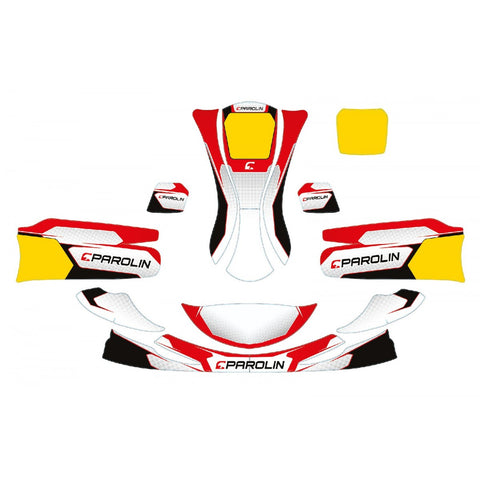 PAROLIN MOTORSPORT STICKER KIT MINI KART DYNAMICA BODYWORKS 2022