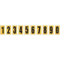 Number Stickers Yellow/Black Nassau - Kartech
