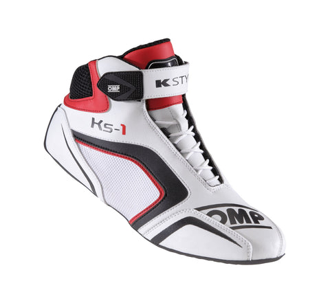 OMP Karting Boots KS-1 Black | White | Red
