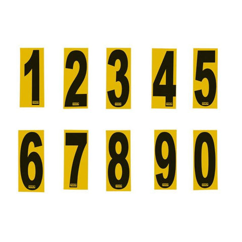 Number Stickers Yellow/Black - OTK