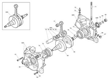 Crankcase & Crankshaft Parts - X30