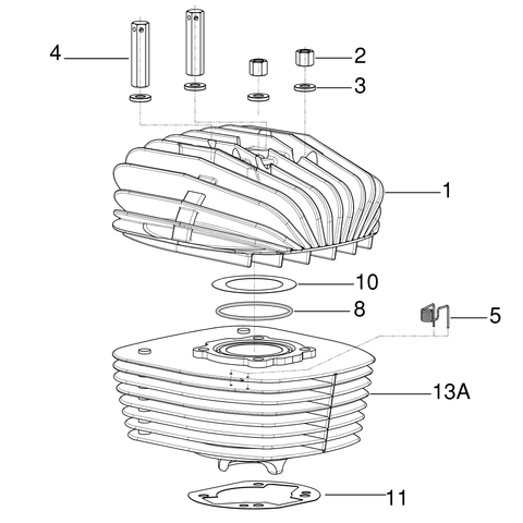 Head & Cylinder Parts - KA100