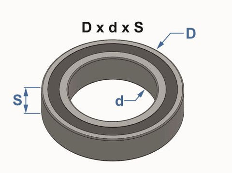 Stub Axle Bearing 10mm | External 22mm - Parolin